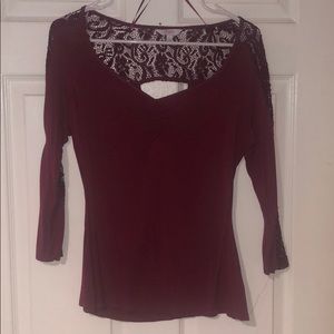 Candies Maroon Top